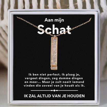 Bar ketting - I love you - Aan mijn schat