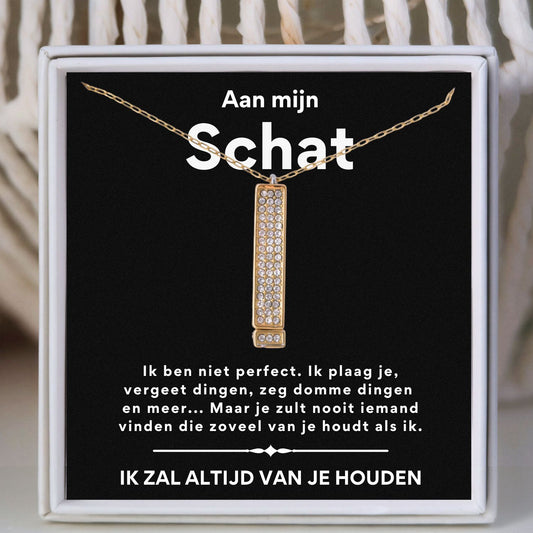 Bar ketting - I love you - Aan mijn schat