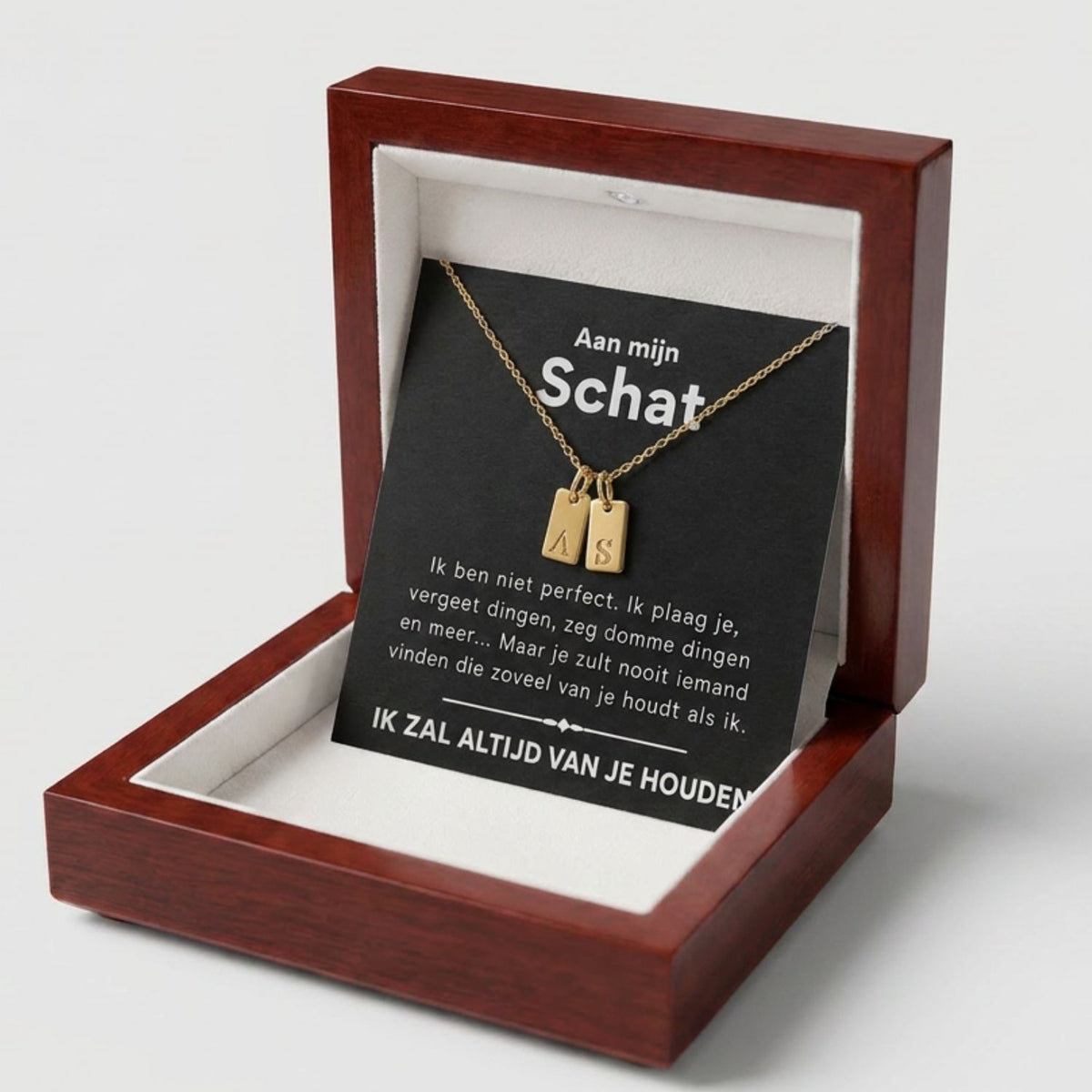 Initiaal ketting - Aan mijn schat