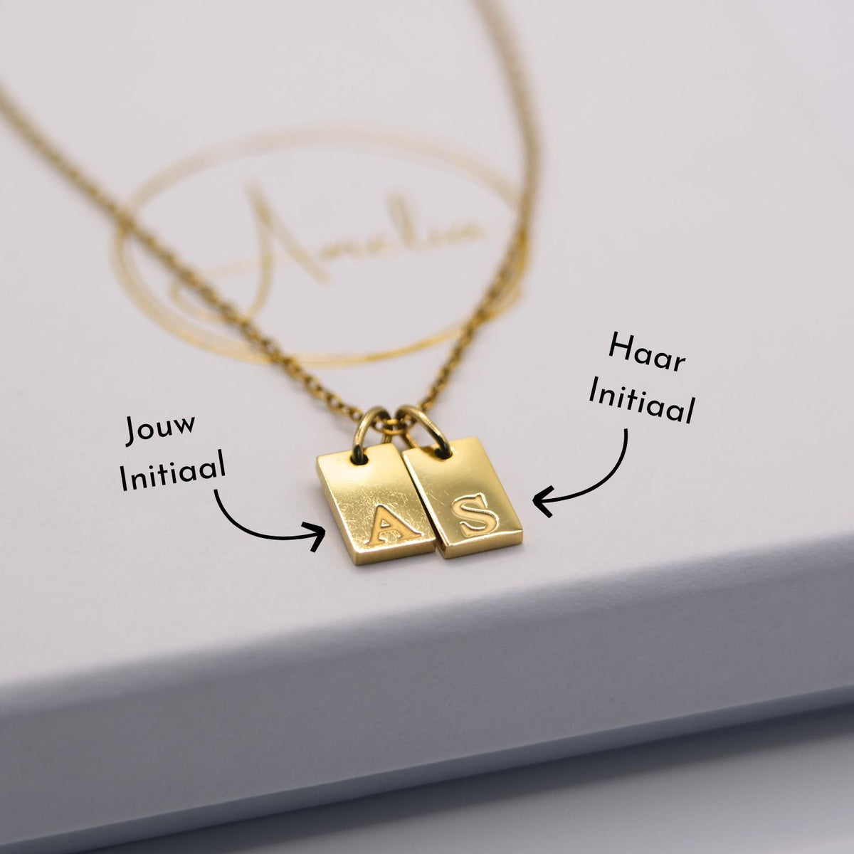 Initiaal ketting - Aan mijn schat