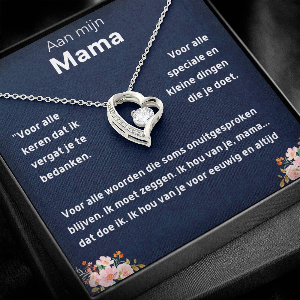 Aan mijn mama - Hart ketting Halsketting