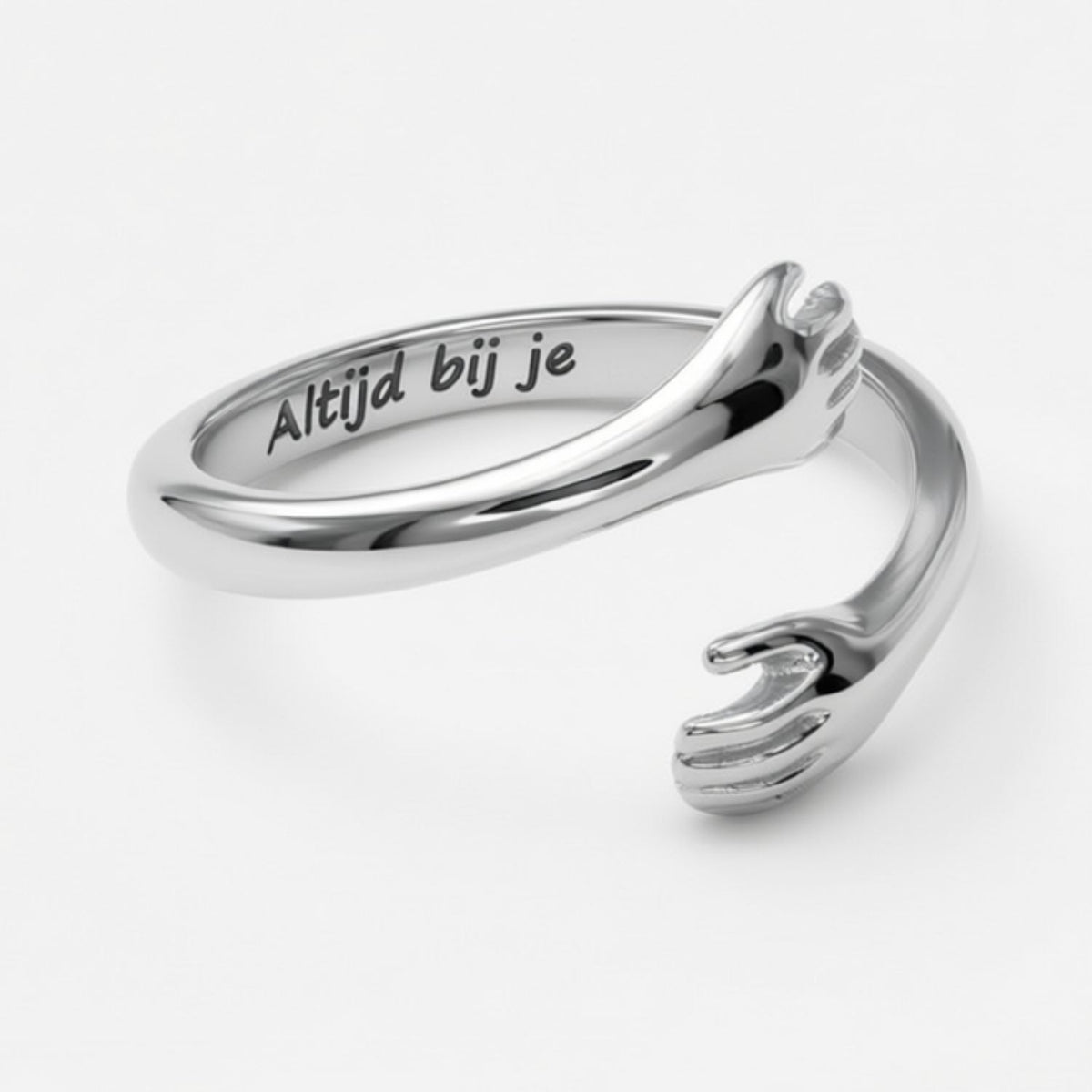 Hug Ring with Personal Engraving