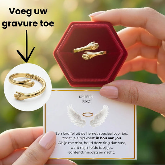 HUG IN HEAVEN V3 - Knuffelring met Persoonlijke Gravure