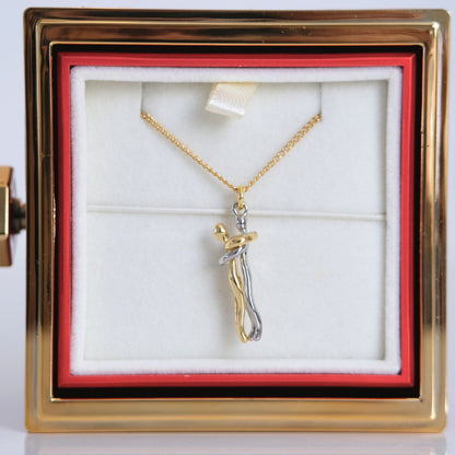 Eeuwige Roos Box - Knuffel ketting & Echte Roos