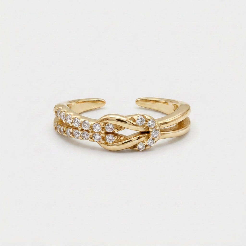 Liefdesknoop ring