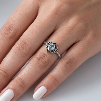 Lotus Ring Blauw - Begin opnieuw