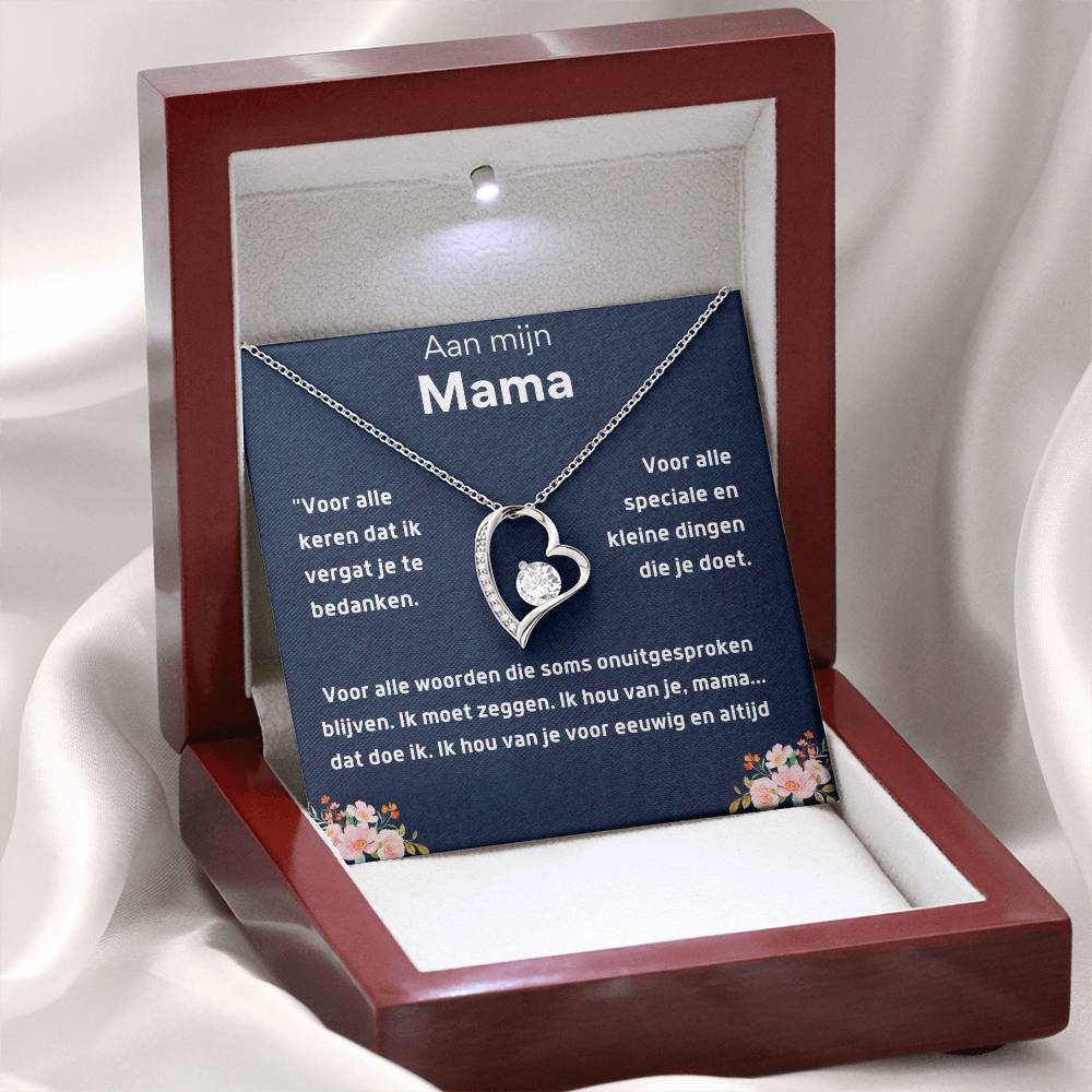 Aan mijn mama - Hart ketting Halsketting