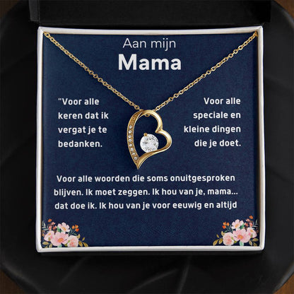 Aan mijn mama - Hart ketting Halsketting