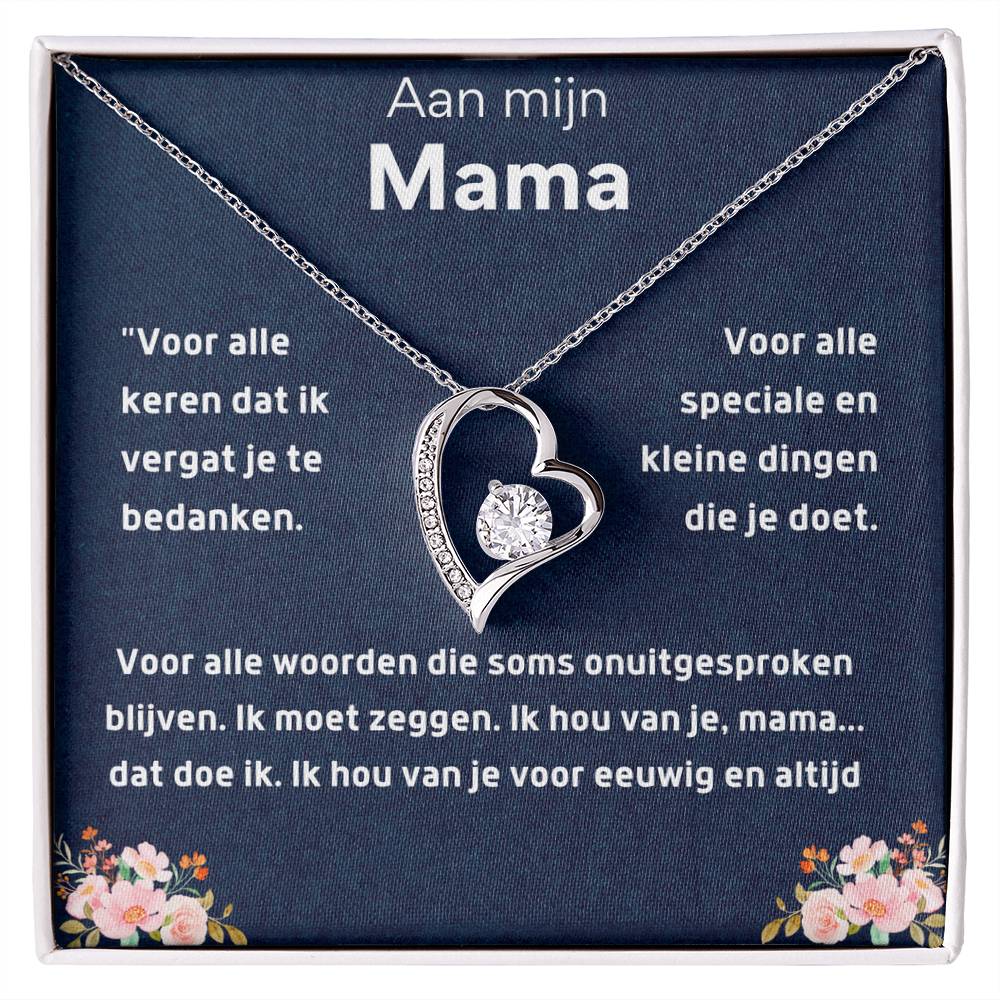 Aan mijn mama - Hart ketting Halsketting