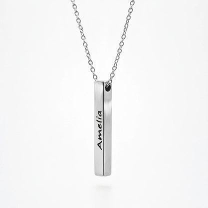Bar Ketting met Gravure - Persoonlijk Cadeau