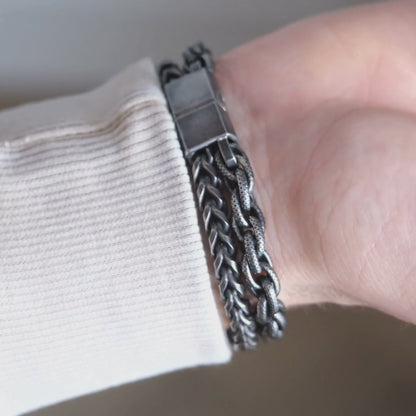 Aan mijn Man - Armband double chain