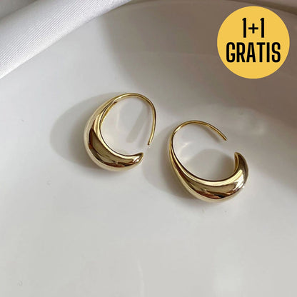 Gouden hoops oorbellen cadeau voor haar - Amelia Sieraden