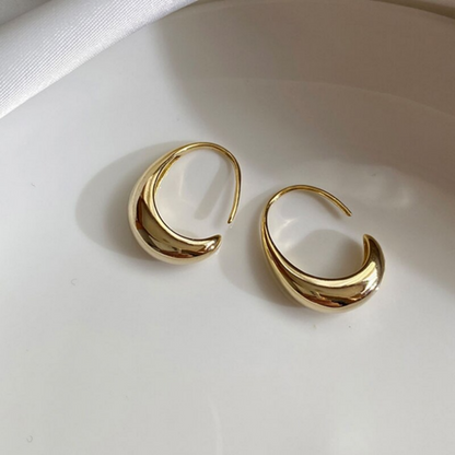 Hoop oorbellen goud zilver combinatie dames - Amelia Sieraden