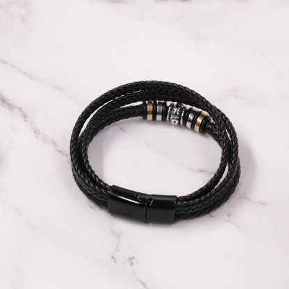 Aan Mijn zoon Armband - Vergeet nooit hoeveel ik van je hou