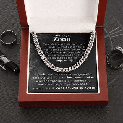 Het meest trotse moment - Aan mijn zoon - Schakel ketting